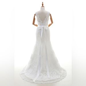 Wedding dress - lace, trumpet/mermaid